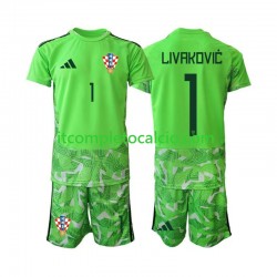 Maglia Croazia Dominik Livakovic 25 Portiere Divisa Home 2026-2027 Manica Corta ,Bambino Maglia Croazia Dominik Livakovic 25 Portiere Divisa Home 2026-2027 Manica Corta ,Bambino
