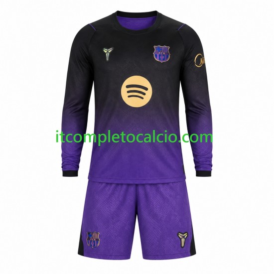 Maglia FC Barcelona Divisa Away 2026-2027 Manica Lunga ,Bambino