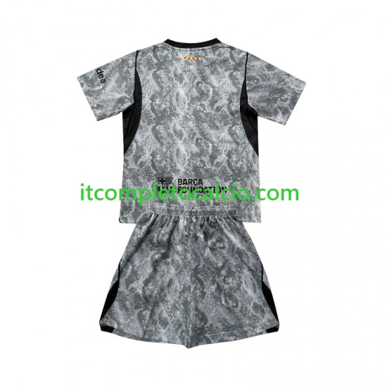 Maglia FC Barcelona Portiere Divisa Away 2026-2027 Manica Corta ,Bambino