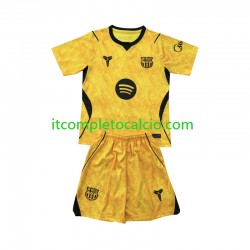 Maglia FC Barcelona Portiere Quarto Divisa 2026-2027 Manica Corta ,Bambino