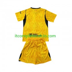 Maglia FC Barcelona Portiere Quarto Divisa 2026-2027 Manica Corta ,Bambino