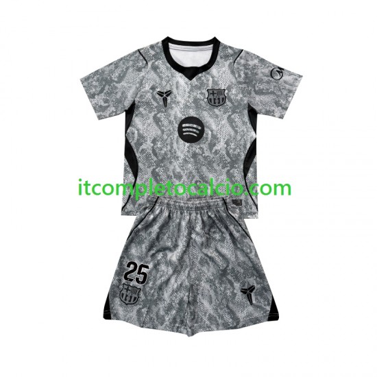 Maglia FC Barcelona Dominik Livakovic 25 Portiere Divisa Away 2026-2027 Manica Corta ,Bambino