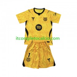 Maglia FC Barcelona Joan Garcia 1 Portiere Quarto Divisa 2026-2027 Manica Corta ,Bambino