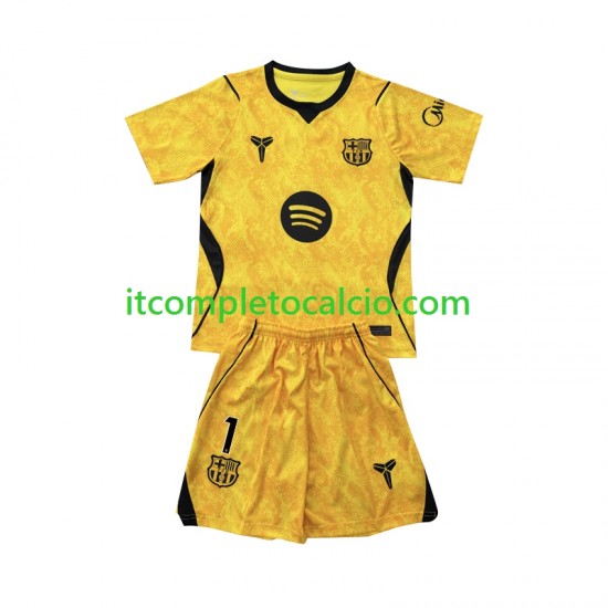 Maglia FC Barcelona Joan Garcia 1 Portiere Quarto Divisa 2026-2027 Manica Corta ,Bambino