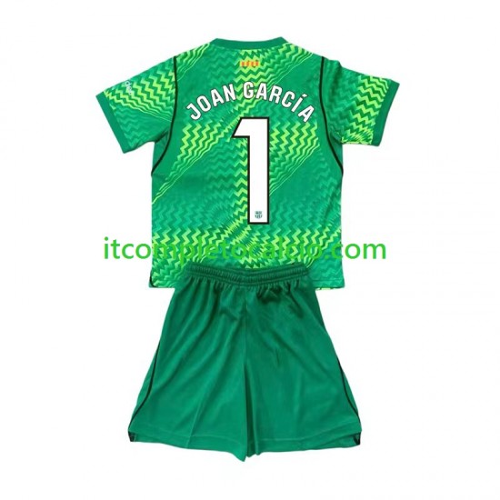 Maglia FC Barcelona Joan Garcia 1 Portiere Divisa Home 2026-2027 Manica Corta ,Bambino