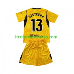 Maglia FC Barcelona Wojciech Szczesny 13 Portiere Quarto Divisa 2026-2027 Manica Corta ,Bambino