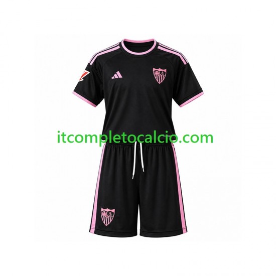 Maglia Sevilla FC Terza Divisa 2026-2027 Manica Corta ,Bambino