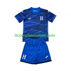 Maglia Honduras Quarto Divisa 2026 Manica Corta ,Bambino