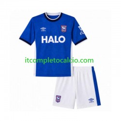 Maglia Ipswich Town Divisa Home 2026-2027 Manica Corta ,Bambino