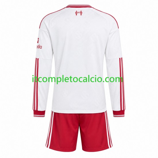 Maglia Liverpool Divisa Away 2026-2027 Manica Lunga ,Bambino