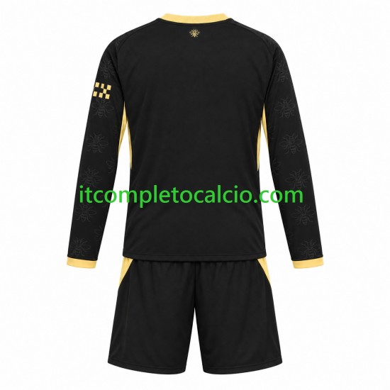 Maglia Manchester City Divisa Away 2026-2027 Manica Lunga ,Bambino