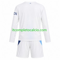Maglia Manchester City Terza Divisa 2026-2027 Manica Lunga ,Bambino