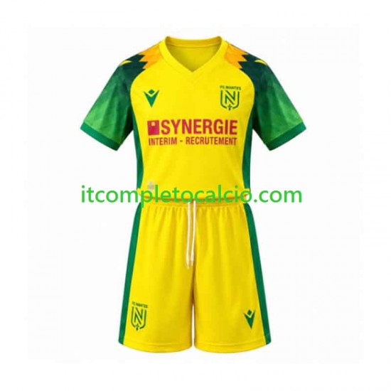 Maglia Nantes Divisa Home 2026-2027 Manica Corta ,Bambino