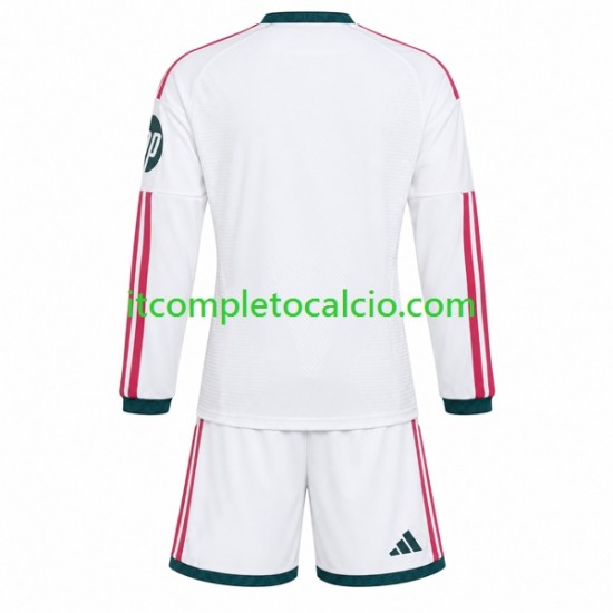 Maglia Real Madrid Divisa Home 2026-2027 Manica Lunga ,Bambino
