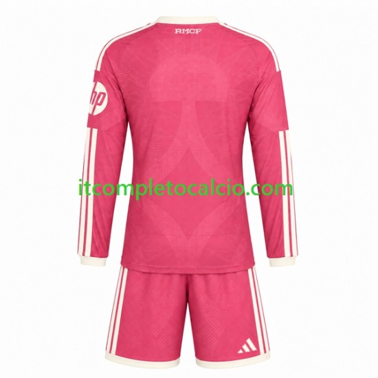 Maglia Real Madrid Terza Divisa 2026-2027 Manica Lunga ,Bambino