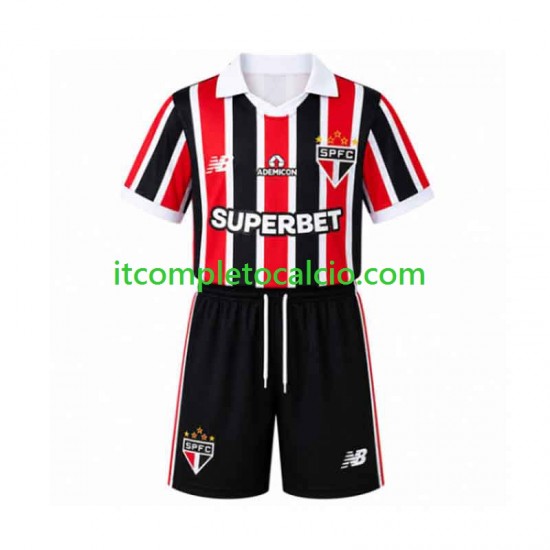 Maglia Sao Paulo Divisa Away 2026-2027 Manica Corta ,Bambino Maglia Sao Paulo Divisa Away 2026-2027 Manica Corta ,Bambino