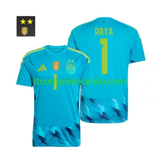 Maglia Spagna David Raya 1 Portiere Divisa Home 2026-2027 Manica Corta ,Uomo