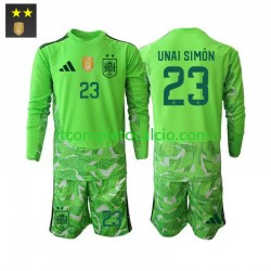 Maglia Spagna Unai Simon 23 Portiere Terza Divisa 2026-2027 Manica Lunga ,Bambino Maglia Spagna Unai Simon 23 Portiere Terza Divisa 2026-2027 Manica Lunga ,Bambino