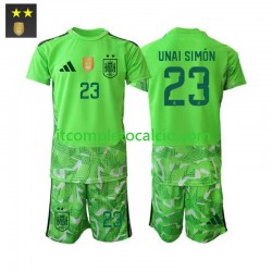 Maglia Spagna Unai Simon 23 Portiere Terza Divisa 2026-2027 Manica Corta ,Bambino Maglia Spagna Unai Simon 23 Portiere Terza Divisa 2026-2027 Manica Corta ,Bambino