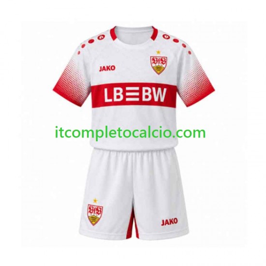 Maglia VfB Stuttgart Divisa Away 2026-2027 Manica Corta ,Bambino