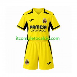 Maglia Villarreal CF Divisa Home 2026-2027 Manica Corta ,Bambino