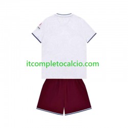 Maglia West Ham United Divisa Away 2026-2027 Manica Corta ,Bambino