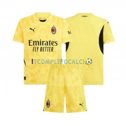 Maglia AC Milan Portiere Divisa Away 2024-2025 Manica Corta ,Bambino