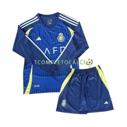 Maglia Al-Nassr Divisa Away 2024-2025 Manica Lunga ,Bambino