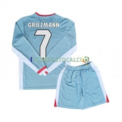 Maglia Atlético Madrid Antoine Griezmann 7 Divisa Away 2024-2025 Manica Lunga ,Bambino