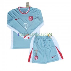 Maglia Atlético Madrid Antoine Griezmann 7 Divisa Away 2024-2025 Manica Lunga ,Bambino