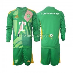 Maglia FC Bayern München Portiere Quarto Divisa 2024-2025 Manica Lunga ,Bambino