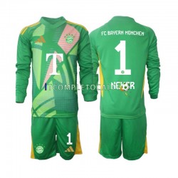 Maglia FC Bayern München Manuel Neuer 1 Portiere Quarto Divisa 2024-2025 Manica Lunga ,Bambino