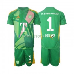 Maglia FC Bayern München Manuel Neuer 1 Portiere Quarto Divisa 2024-2025 Manica Corta ,Bambino