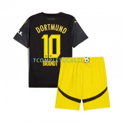 Maglia Borussia Dortmund Julian Brandt 10 Divisa Away 2024-2025 Manica Corta ,Bambino