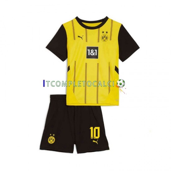 Maglia Borussia Dortmund Julian Brandt 10 Divisa Home 2024-2025 Manica Corta ,Bambino