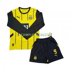Maglia Borussia Dortmund Serhou Guirassy 9 Divisa Home 2024-2025 Manica Lunga ,Bambino