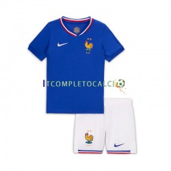 Maglia Francia Bradley Barcola 20 Divisa Home 2024 Manica Corta ,Bambino