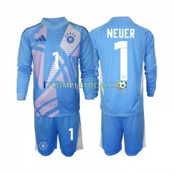 Maglia Germania Manuel Neuer 1 Portiere Quarto Divisa 2024-2025 Manica Lunga ,Bambino