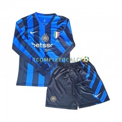 Maglia Inter Milan Divisa Home 2024-2025 Manica Lunga ,Bambino
