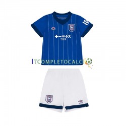 Maglia Ipswich Town Divisa Home 2024-2025 Manica Corta ,Bambino