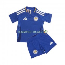 Maglia Leicester City Divisa Home 2024-2025 Manica Corta ,Bambino