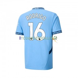 Maglia Manchester City RODRIGO 16 Divisa Home 2024-2025 Manica Corta ,Uomo