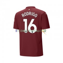 Maglia Manchester City RODRIGO 16 Terza Divisa 2024-2025 Manica Corta ,Uomo