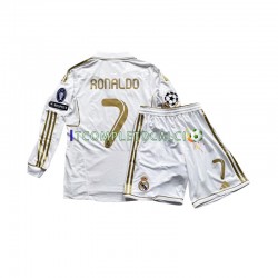 Maglia Real Madrid Cristiano Ronaldo 7 Divisa Home 2011 Manica Lunga ,Bambino