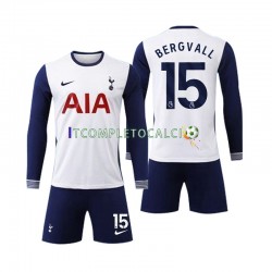 Maglia Tottenham Spurs Bergvall 15 Divisa Home 2024-2025 Manica Lunga ,Bambino Maglia Tottenham Spurs Bergvall 15 Divisa Home 2024-2025 Manica Lunga ,Bambino