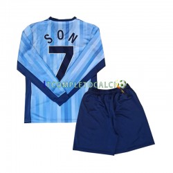Maglia Tottenham Spurs Son 7 Divisa Away 2024-2025 Manica Lunga ,Bambino