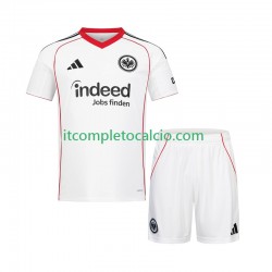Maglia Eintracht Frankfurt Divisa Away 2025-2026 Manica Corta ,Bambino