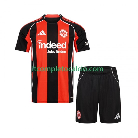 Maglia Eintracht Frankfurt Divisa Home 2025-2026 Manica Corta ,Bambino Maglia Eintracht Frankfurt Divisa Home 2025-2026 Manica Corta ,Bambino