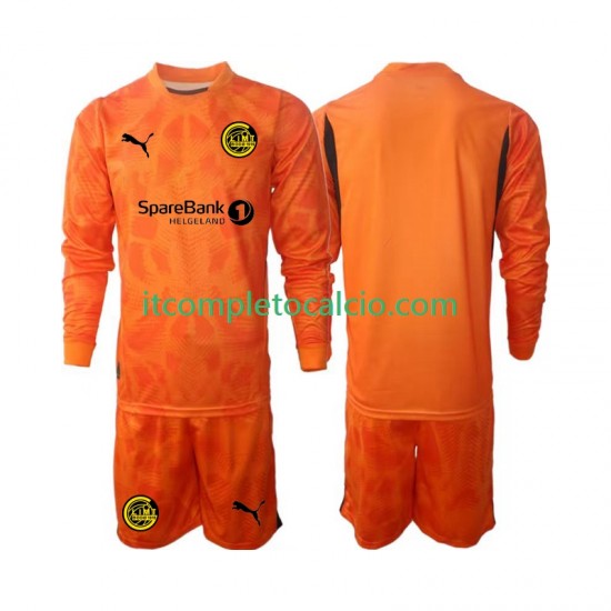 Maglia FK Bodø/Glimt Portiere Divisa Away 2025 Manica Lunga ,Bambino