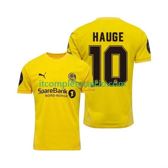 Maglia FK Bodø/Glimt Jens Petter Hauge 10 Divisa Home 2025 Manica Corta ,Uomo